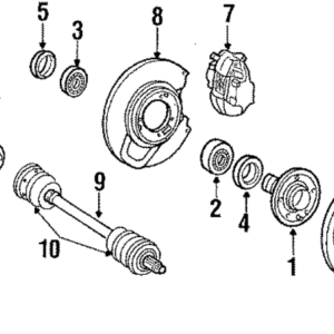 1984 - 1991 Mercedes-Benz Brake Dust Shield 115-420-35-44