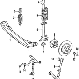 1984 - 1998 Volvo Suspension Strut Bellows 1387735