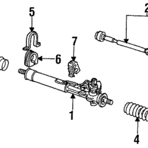 1985 - 2002 Volkswagen Rack And Pinion Bellows 1H0-422-831-B