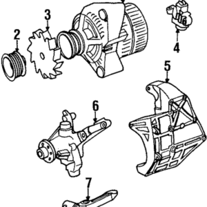 1986 - 1993 Mercedes-Benz Alternator Pulley 103-155-02-15