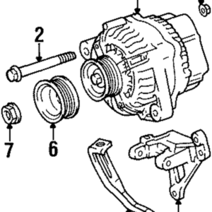 1989 - 1999 Toyota Alternator Pulley 27411-16211