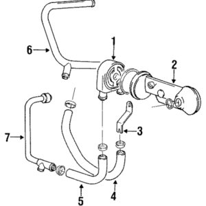 1992 - 1992 Volvo Engine Oil Cooler Line 9161384