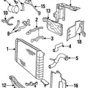 1992 - 1995 Volvo Radiator Coolant Hose 3547148