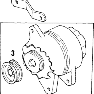 1992 - 1998 Hyundai Alternator Pulley 37321-33020