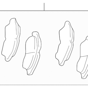 1992 - 2001 Toyota Disc Brake Pad Set 446550090