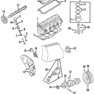 1992 - 2008 Volkswagen Valve Spring Retainers 021-109-641-C