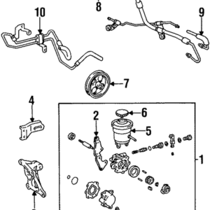 1993 - 1997 Toyota Alternator Brace 44446-12090