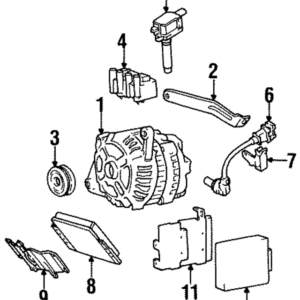 1993 - 1998 Hyundai Alternator Pulley 37321-32510