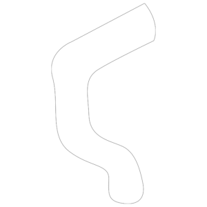 1993 - 1998 Volvo Engine Coolant Overflow Hose 9135267