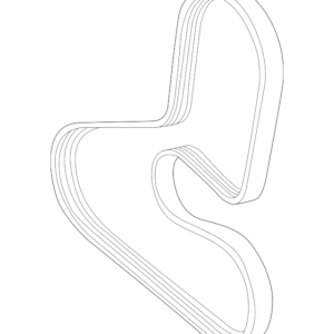 1993 - 1998 Volvo Serpentine Belt 9186352