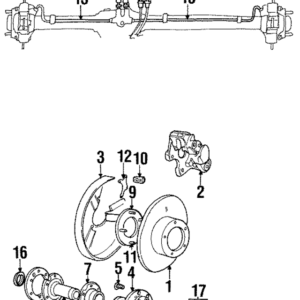 1993 - 1999 Land Rover Brake Dust Shield SMD100270