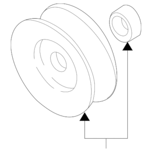 1993 - 2003 Mazda Alternator Pulley FS05-18-W11