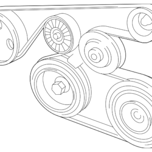 1993 - 2006 Toyota Serpentine Belt 90916-A2007