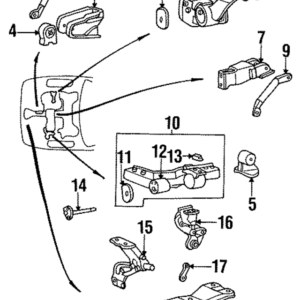 1995 - 1996 Hyundai Alternator Brace 21626-32550