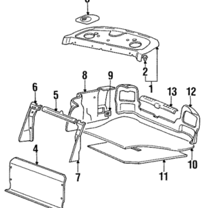 1995 - 1996 Hyundai Floor Mat 85714-34310-FG