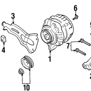 1995 - 1998 Nissan Alternator Bracket Bolt 11717-53F00