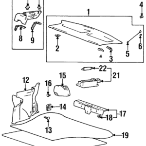 1995 - 1999 Hyundai Floor Mat 85711-22100-MC