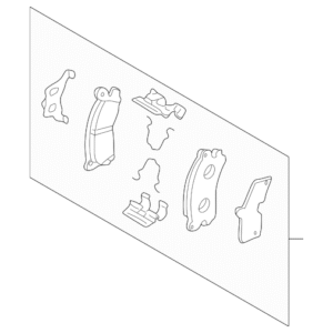 1995 - 2002 Mazda Disc Brake Pad Set TAY2-26-43Z