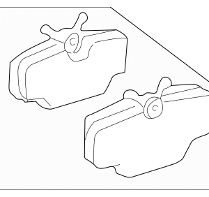 1995 - 2004 Land Rover Disc Brake Pad Set SFP100470