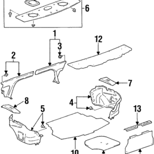 1996 - 1996 Toyota Floor Mat 64711-16140-C0