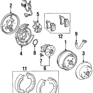 1996 - 1999 Toyota Disc Brake Pad Set 04466-20020