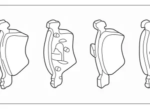1996 - 2004 Mercedes-Benz Disc Brake Pad Set 004-420-03-20-41