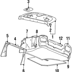 1997 - 1998 Hyundai Floor Mat 85714-34310-MC