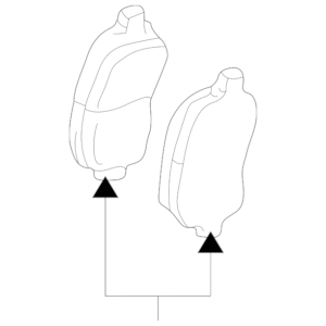1997 - 1999 Lexus Disc Brake Pad Set 04465-33121