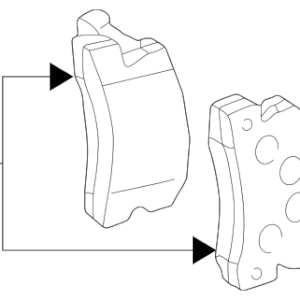 1998 - 1999 Lexus Disc Brake Pad Set 04466-33040
