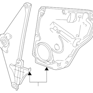 1998 - 2005 Volkswagen Window Regulator 3B5-839-461-A