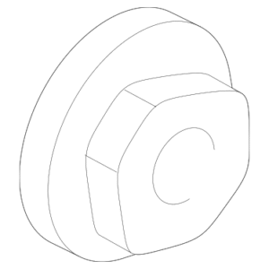 1998 - 2009 Mazda Alternator Pulley Nut ZZ99-24-533