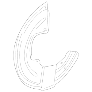 2000 - 2002 Jaguar Brake Dust Shield XR82138