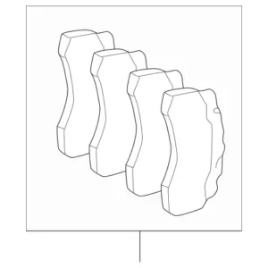 2000 - 2006 Mercedes-Benz Disc Brake Pad Set 003-420-89-20-41