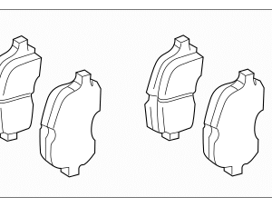 2001 - 2003 Lexus Disc Brake Pad Set 04465-48050