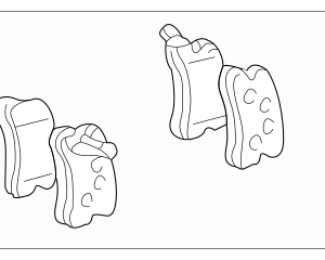 2001 - 2003 Toyota Disc Brake Pad Set 04466-48020