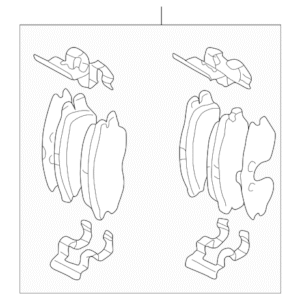 2001 - 2006 Hyundai Disc Brake Pad Set 58101-2DA31