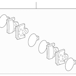2001 - 2011 Mercedes-Benz Brake Pads Rear 003-420-28-20-41