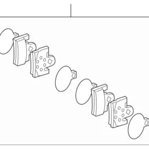 2001 - 2011 Mercedes-Benz Disc Brake Pad Set 003-420-27-20-41