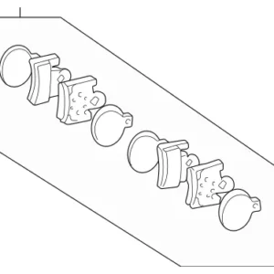 2001 - 2011 Mercedes-Benz Disc Brake Pad Set 003-420-28-20-90