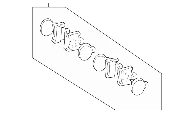 2001 - 2011 Mercedes-Benz Disc Brake Pad Set 003-420-28-20-90