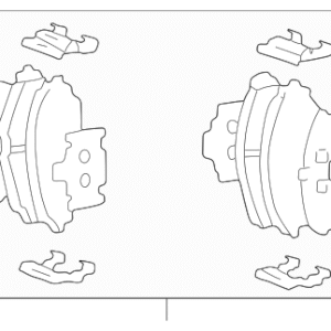 2002 - 2004 Hyundai Disc Brake Pad Set 58101-38A60