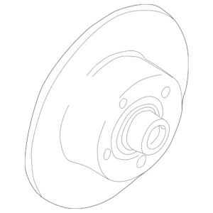 2002 - 2004 Volkswagen Disc Brake Rotor 4B3-615-601