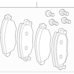 2002 - 2005 Jaguar Disc Brake Pad Set C2S20893