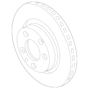2002 - 2005 Volkswagen Disc Brake Rotor 8N0-615-301-A