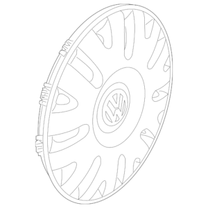 2002 - 2005 Volkswagen Wheel Cover 1C0-601-147-J-MFX