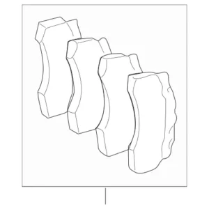 2002 - 2006 Mercedes-Benz Disc Brake Pad Set 004-420-08-20
