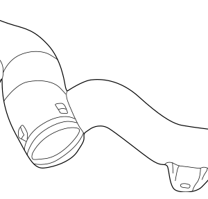 2002 - 2006 Volkswagen Engine Air Intake Hose 1J0-129-684-CB