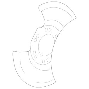 2002 - 2008 Jaguar Brake Dust Shield C2S20740