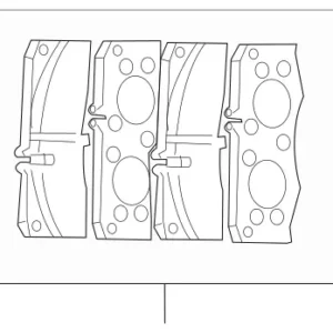 2002 - 2008 Mercedes-Benz Disc Brake Pad Set 900-420-02-00
