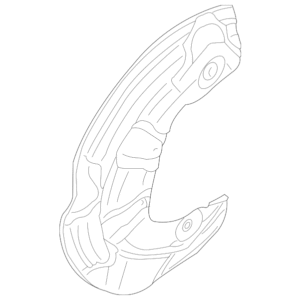 2002 - 2009 Audi Brake Dust Shield 8E0-615-311-A